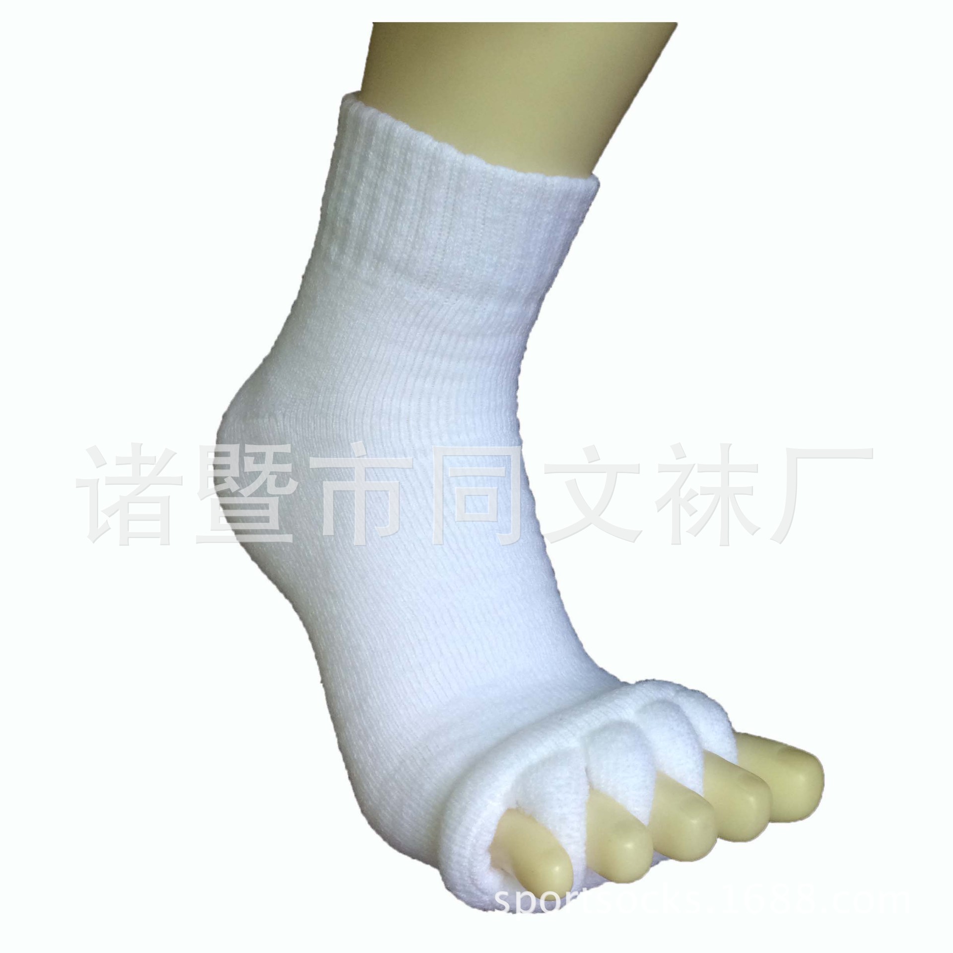 Calcetines del dedo del pie japoneses y coreanos calcetines del dedo del pie de la yoga del masaje DE LA SALUD calcetines del dedo del pie del algodón de acrílico suave de las mujeres calcetines abiertos del dedo del pie