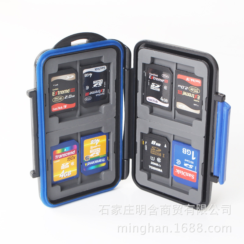 Backpacker le-1 Camera Storage Card Box Storage Card Bag Memory Stick SLR 4cf 8sd Memory Card Box Wholesale