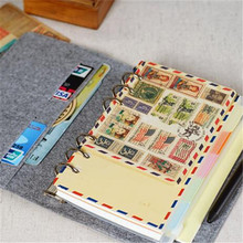 毛毡随身活页手账记事本 旅行本 A5A6笔记本手帐本内页套装