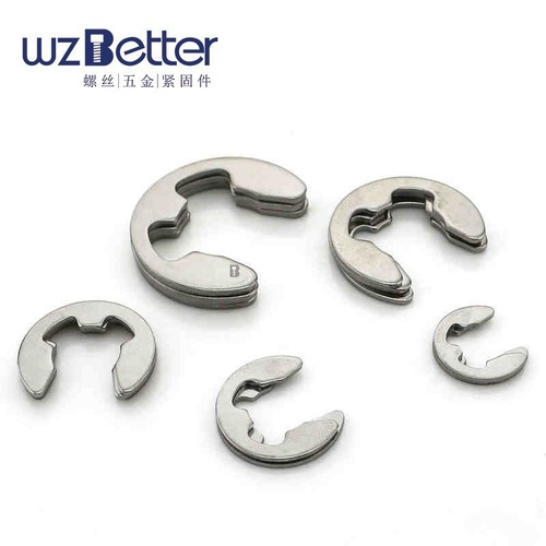 Baxter GB896 stainless steel open retaining ring E-type circlip buckle Open circlip E-type circlip￠1.5~￠15