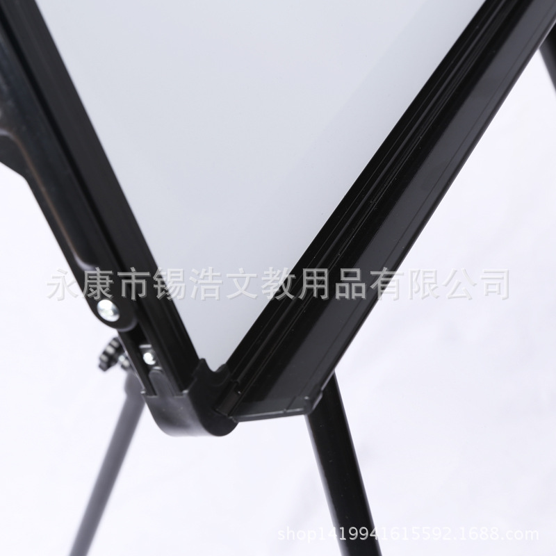 Pizarra Blanca Magnética con Soporte de Trípode para Oficina, 60*90CM, Ajustable, con Clip para Papel