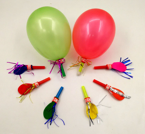Golden Balloon Dragon Whistle Balloon Trumpet Whistle Children's Dragon Blowing Toy Wholesale Birthday Party Supplies