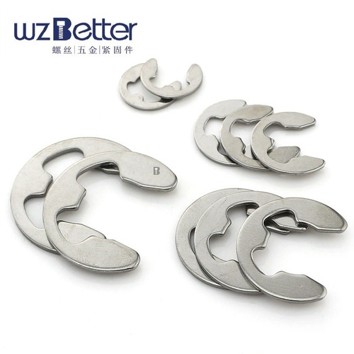 Baxter GB896 stainless steel open retaining ring E-type circlip buckle Open circlip E-type circlip￠1.5~￠15