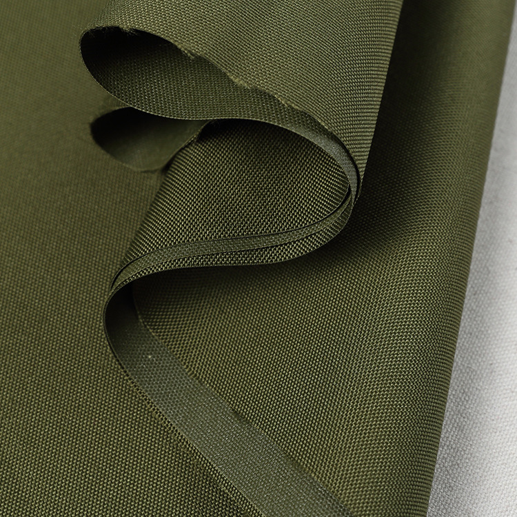 厂家批发涤纶防水涂层军绿色牛津布面料现货 防静电防火布料