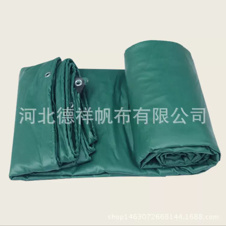 定制篷布工程桥梁帆布货运仓库双绿盖布 PVC篷布货场盖布车用