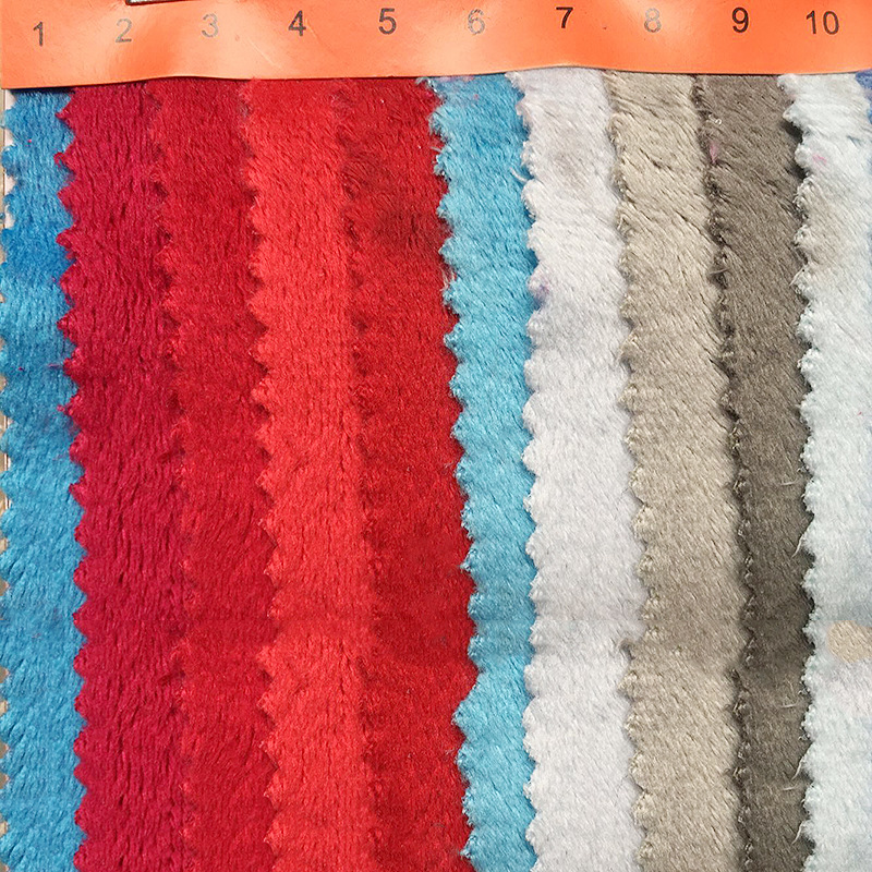 超柔短剪毛绒布 超柔玩具毛绒布料批发 服装毛绒里布 大量现货