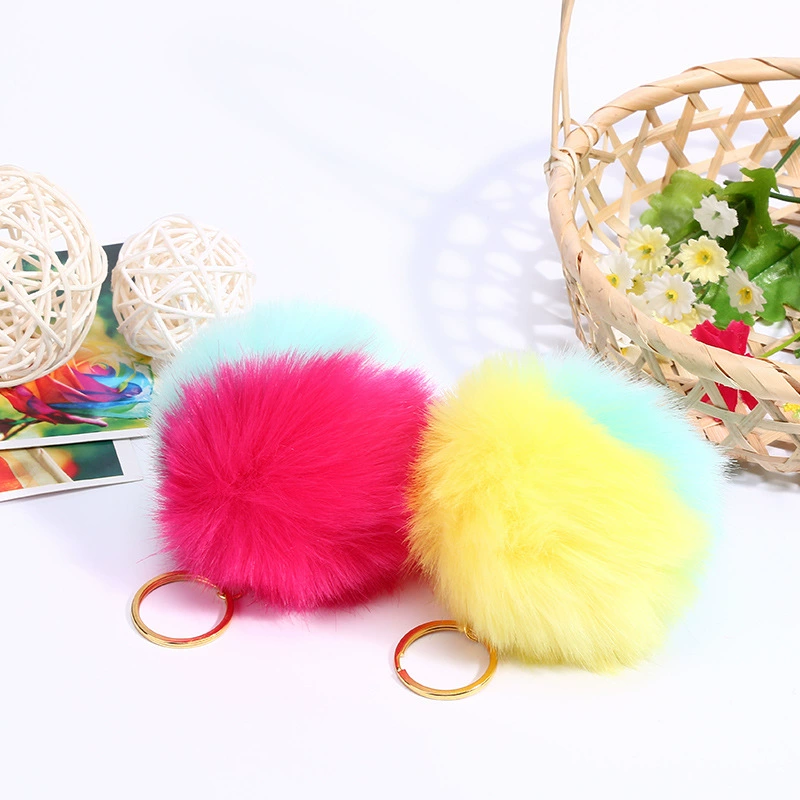 Южная Корея милый кролик рекс мех мяч школьная сумка кулон автомобильный брелок Женский творческий плюшевый маленький Подвесной Ювелирный брелок