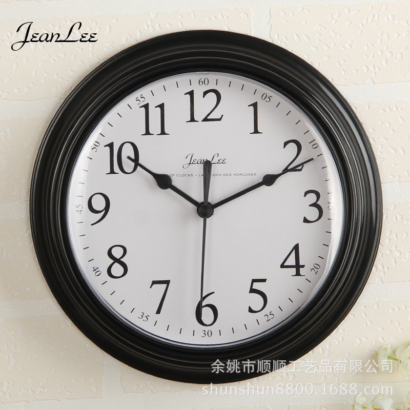 9 inch supply plastic wall clock silent movement bedroom wall clock simple fashion living room clock