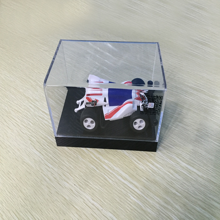 亚克力飞机汽车模型包装盒玩具手办积木熊防尘暴力熊展示盒一体式