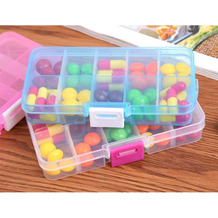 Detachable transparent handheld storage box, small storage system, accessory, 10 cells
