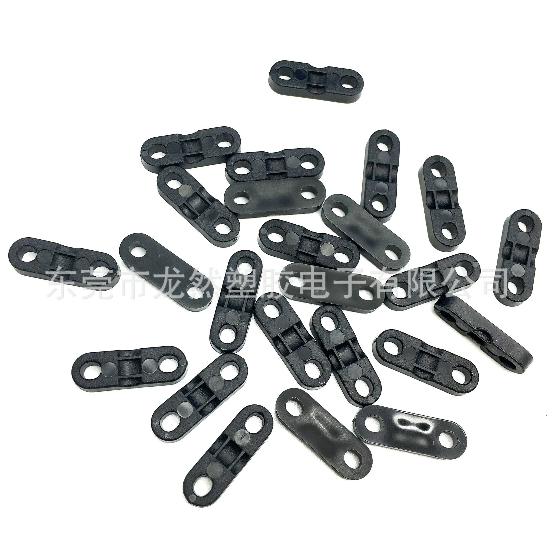 Зажимы пластиковые обжимные прямые Longran, прямые продажи с завода, модель LR-026, расстояние между отверстиями 14-15 мм