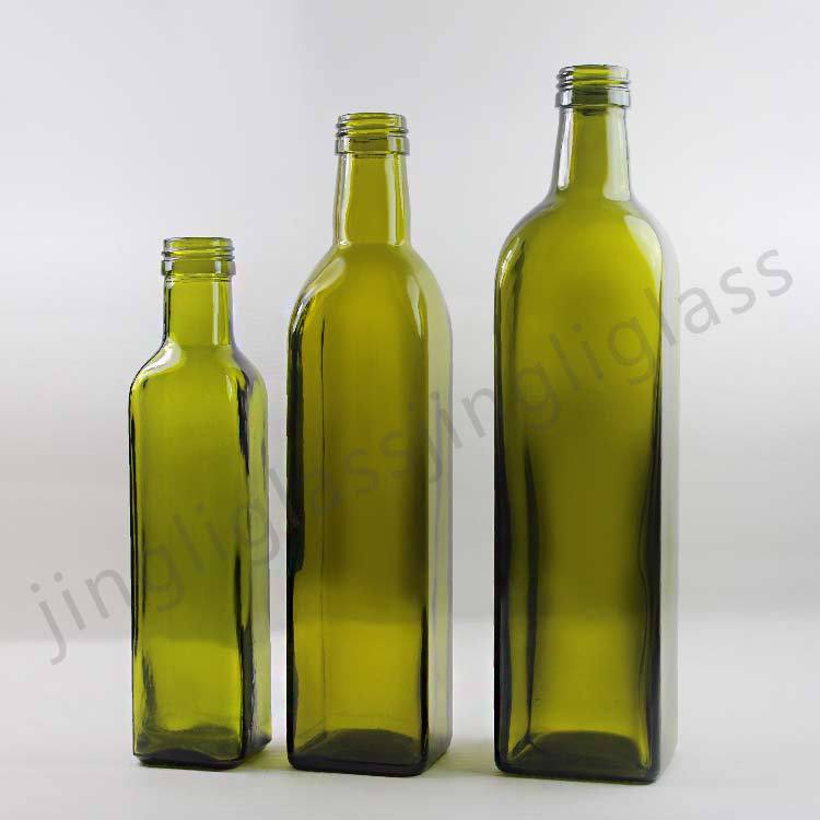 现货供应250ML、500ML、750ML、1000ML透明、橄榄绿橄榄油瓶