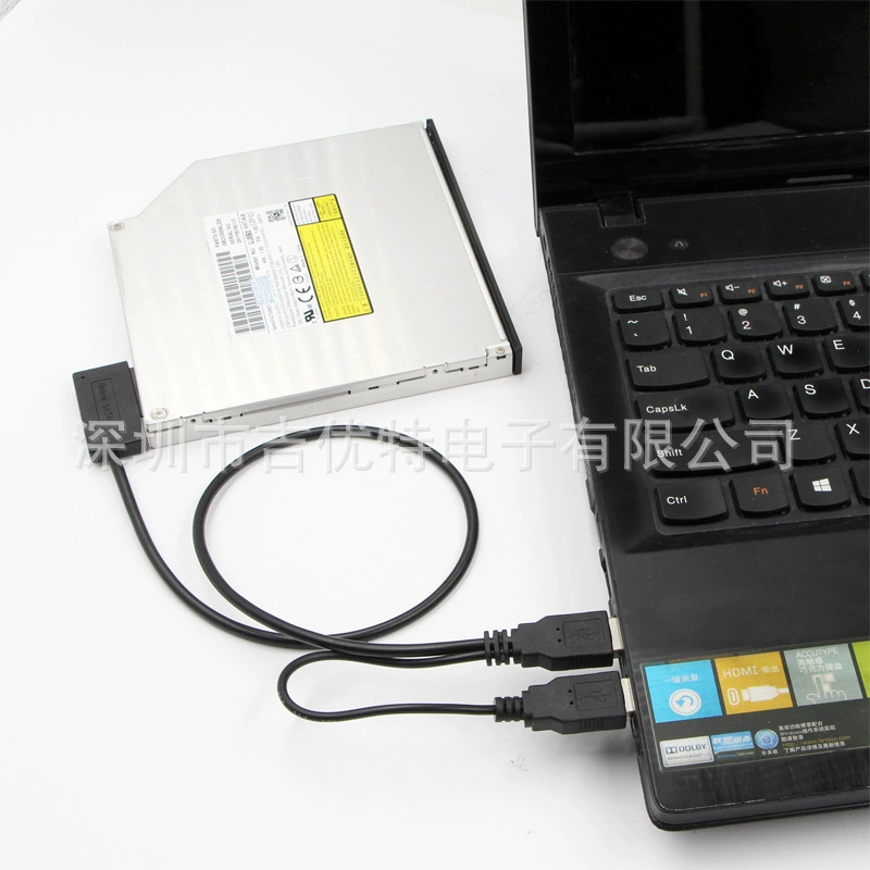 Ноутбук оптический привод USB на SATA 7+6P вращатель SATA к USB Easy Drive