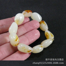 玉石新疆和田玉手链 和田籽料玉石手链 女款男款手链手串批发