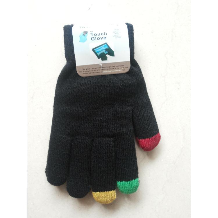 Teléfono móvil de pantalla táctil multicolor para hombres y mujeres al por mayor de fábrica con guantes de pantalla táctil de punto cepillado