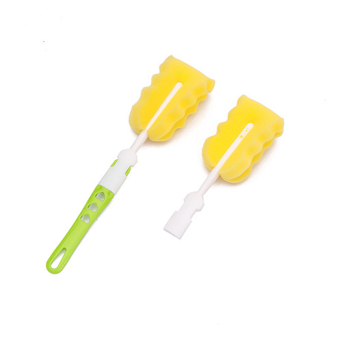 Factory direct sale Aixin high-quality detachable replacement baby sponge bottle cleaning brush, cup brush, bottle brush