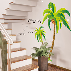 三代可移除牆貼批發椰樹臥室客廳裝飾牆貼DLX5435