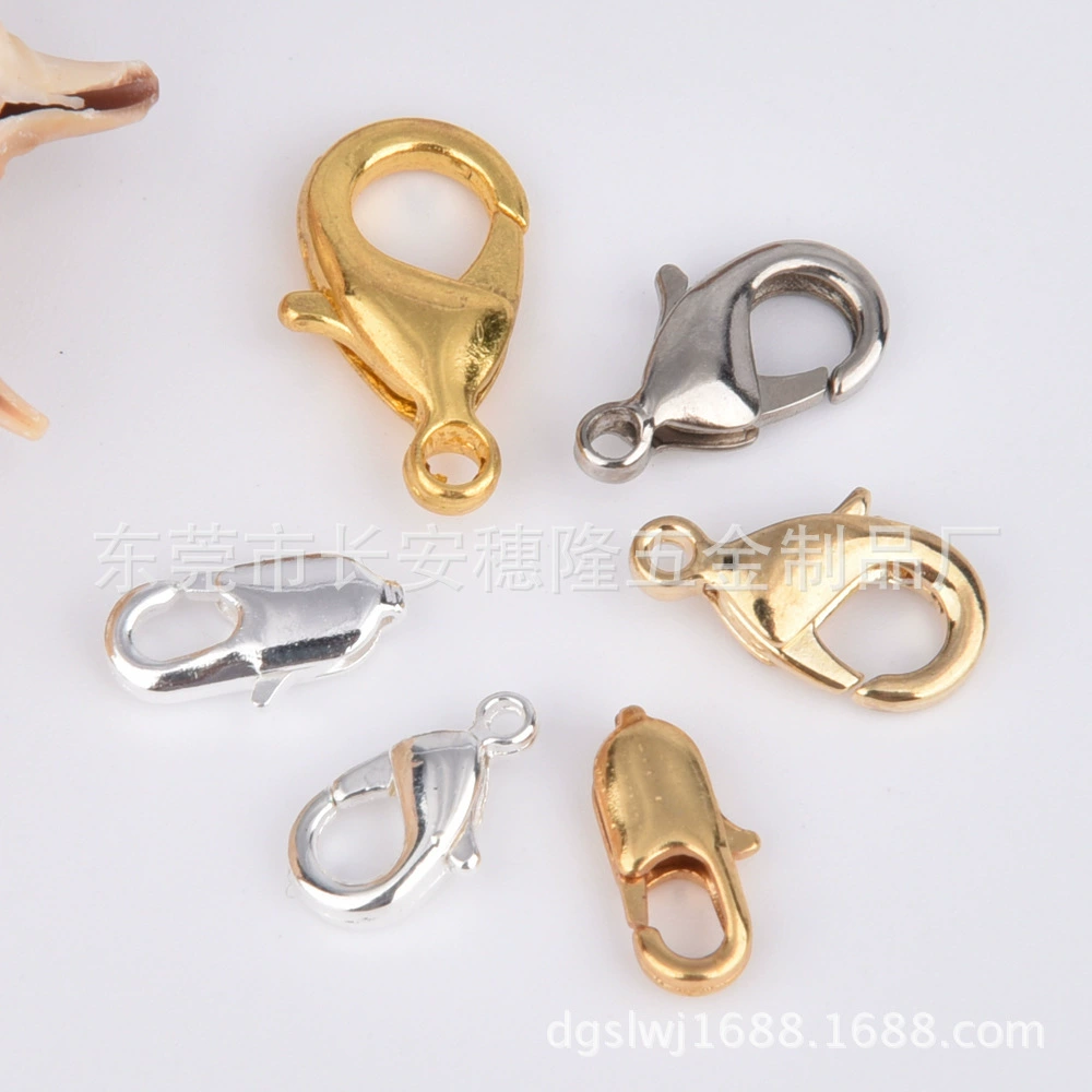 Supply of various materials lobster buckle Japanese characters buckle water dripping electroplating, various colors of various colors are large