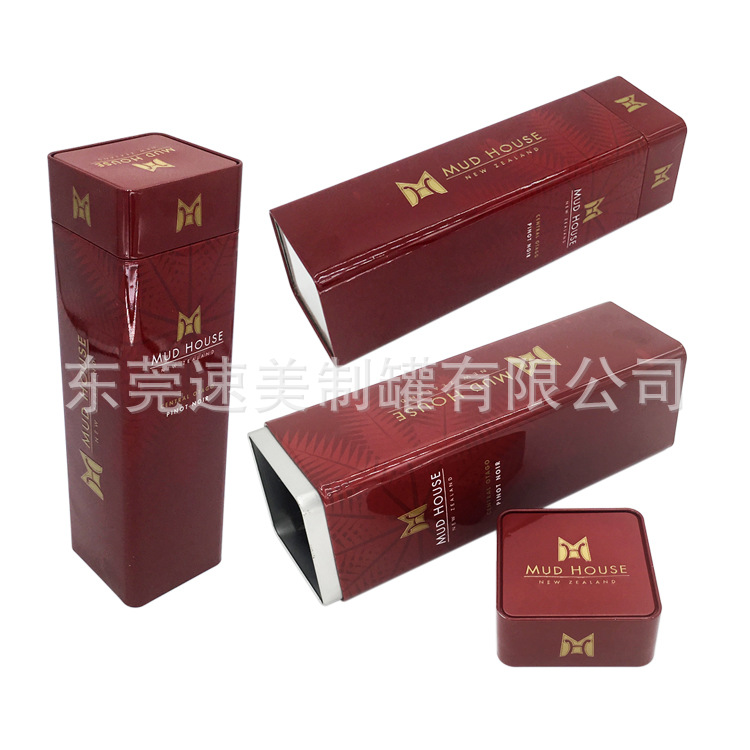 厂家供应外贸红酒铁罐 基酒 红酒 洋酒 包装金属包装铁盒