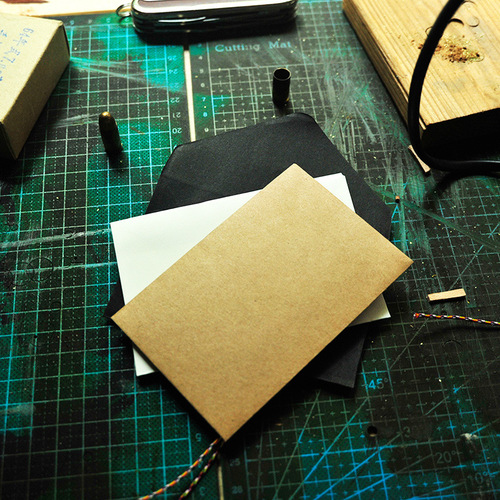 Card envelopes 3 types of Korean creative retro kraft paper business card storage envelopes - mini series Western-style small envelopes