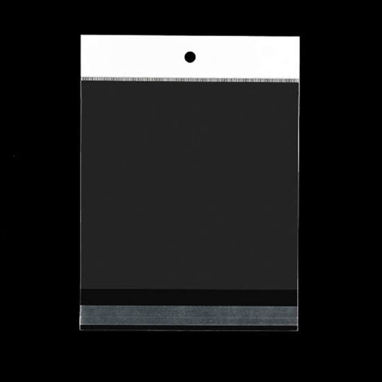 珠海胶袋厂家定制圆孔白色卡头吊卡自封袋饰品玩具百货OPP挂头袋