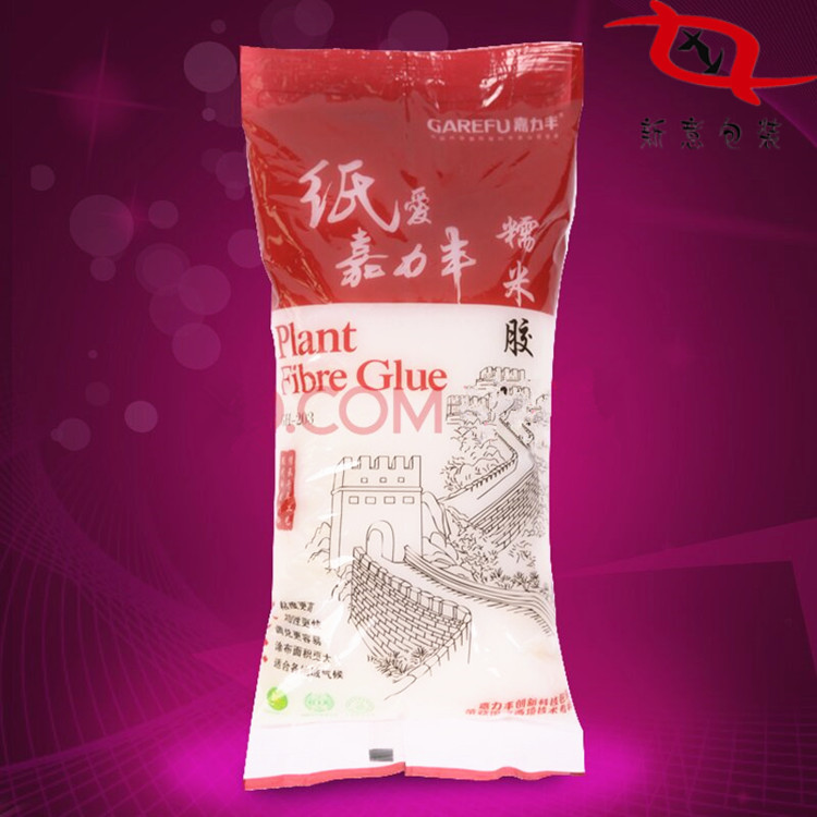 38*14.5糯米壁纸胶 墙布胶墙纸辅料包装袋定购  NY/PE包装卷膜