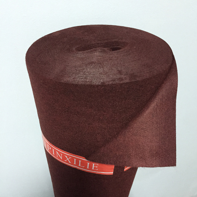 紫红色呢底领 羊毛领底呢 多色领底绒 90CM*30M/卷 色号34号