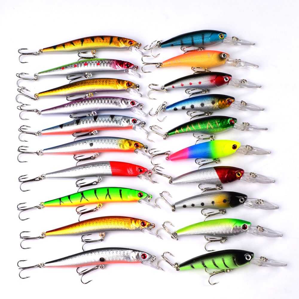 Mino Set Luya Select 20 Color Bait Mixed Color 2 Size 2 Weight E-commerce Fishing Tackle Bait DWS251_voghion.com