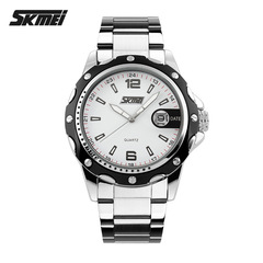 Shimei 0992 new men's watch new fashion waterproof silicone watch pointer watch steel band quartz watch