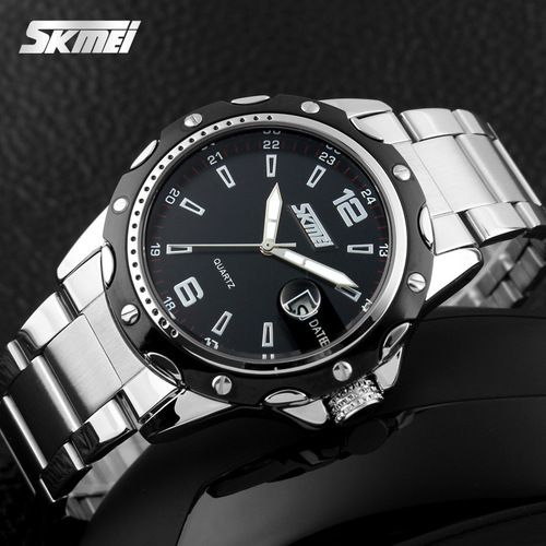 Shimei 0992 new men's watch new fashion waterproof silicone watch pointer watch steel band quartz watch
