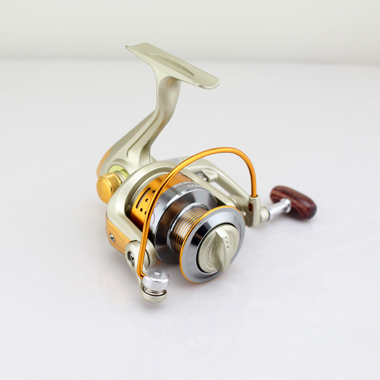 Pequeño carrete de pesca mini mi150 Carrete de pesca Rueda de varilla de roca Rueda de varilla de balsa Rueda de pesca de rueda asiática