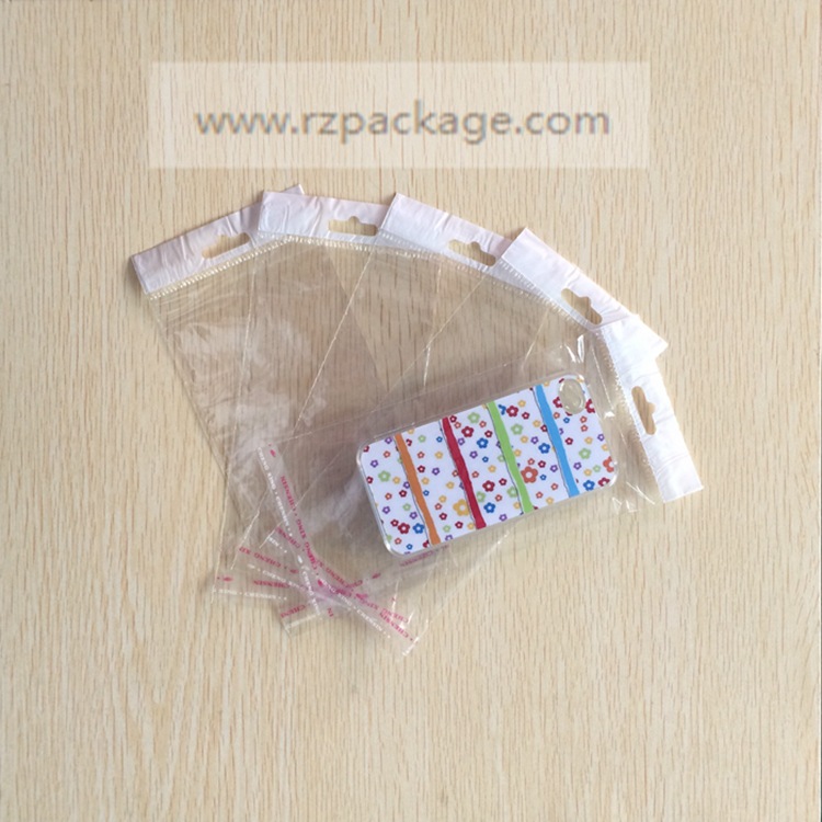 OPP卡头袋/自粘袋/自封袋/手机配件袋/TPU专用袋9*17+3双面5C