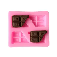 Fondant, silicone mold, acrylic compact clay