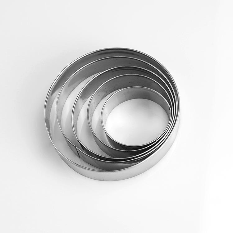 廠家！不鏽鋼蛋糕模 餅幹模具 DIY烘焙工具 蔬菜水果切 圓形5件套