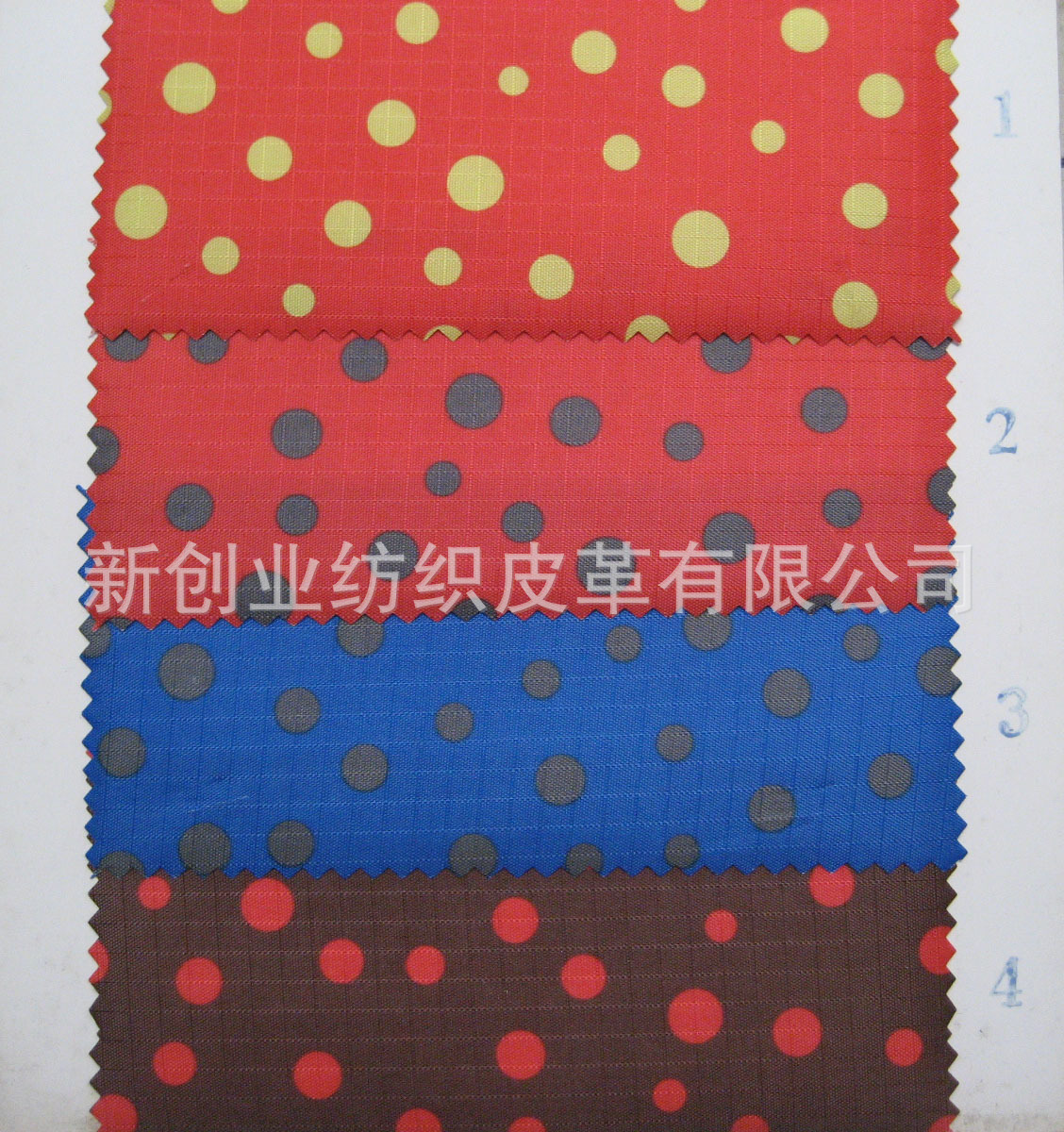 210D三分格仔印花布 210PVC印花五分格牛津布210格子印花PVC