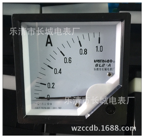 乐清市长城电表厂 6L2 1A 指针式交流电流表