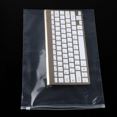 Wholesale high-end clothing socks PE zipper bag plastic one side transparent and one side frosted zipper bag printed with logo