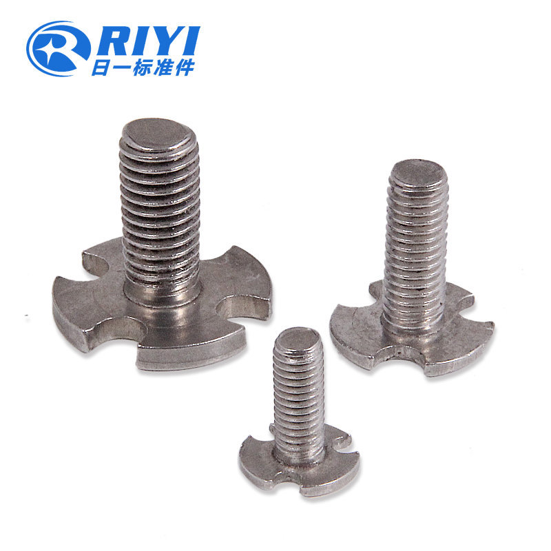 （温州非标螺丝厂家供应） 304不锈钢花形螺丝  包橡胶花型螺丝