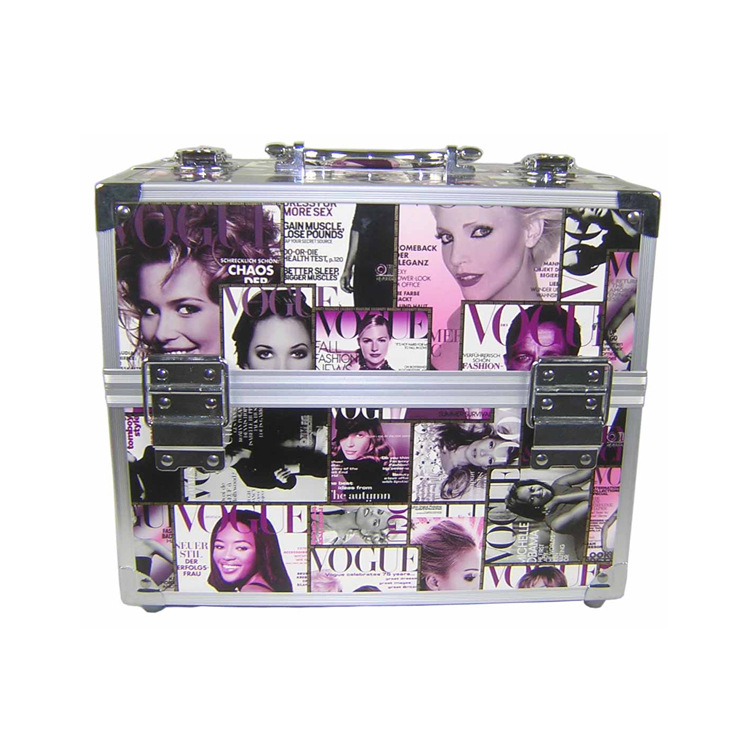 专业手提化妆箱双开美容箱专业工具铝箱手提箱批发销售