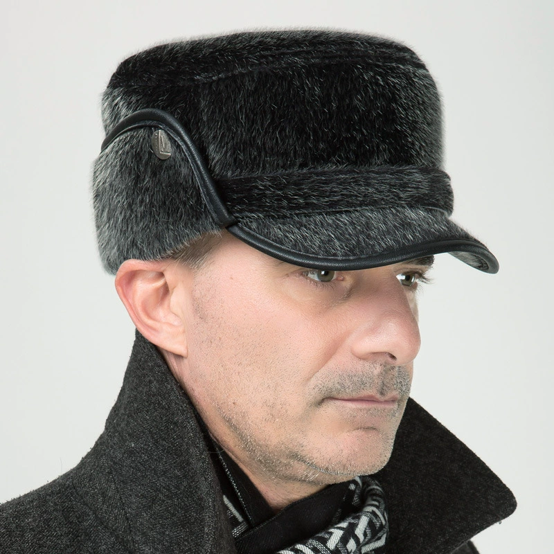 Keep warm hat, increased thickness, for middle age