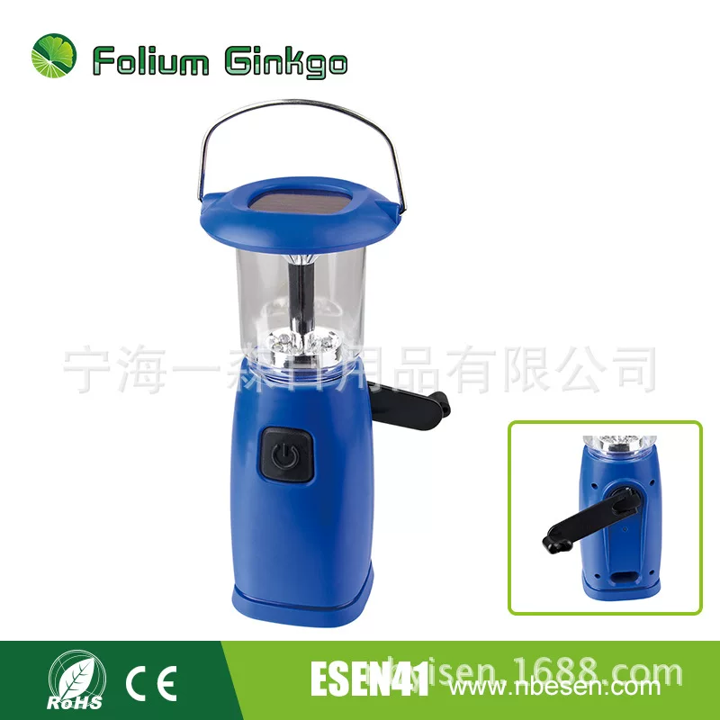 Factory direct selling LED hand shake solar camping tent lantern camping light