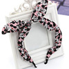 Fashionable hair accessory, headband with bow, cloth, Korean style