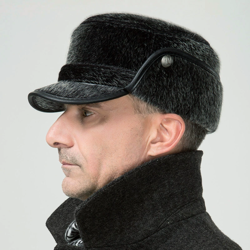 Keep warm hat, increased thickness, for middle age