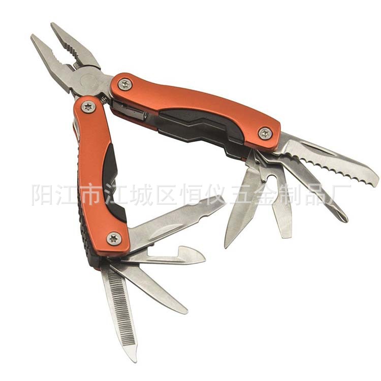 供应迷你多功能折叠工具钳 多用途钳子 户外礼品刀钳多功能钳子
