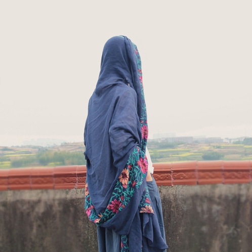 India nepal viaje bufanda de algodón y lino bordado flor lino chal de gran tamaño artístico primavera y otoño bufanda de doble uso