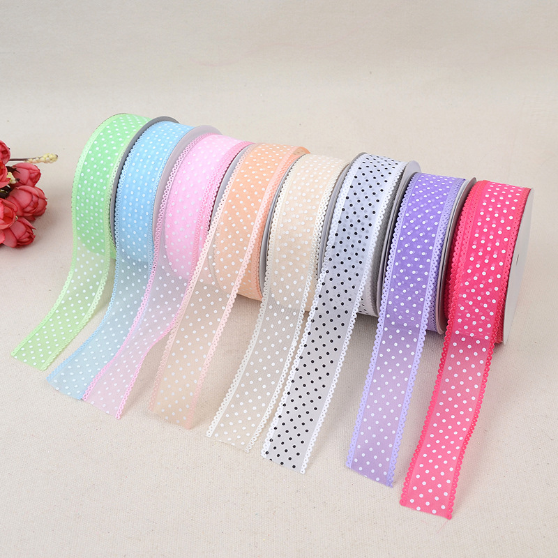 Printed Clothing Accessories, Headwear Accessories, Embossed Tape, Polyester Children's Clothing Decorative Accessories, DIY Bow Packaging Ribbon Weaving
