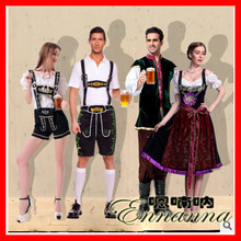 巴伐利亚啤酒服德国墨尼黑啤酒节服装情侣装酒吧服务生服装批发新