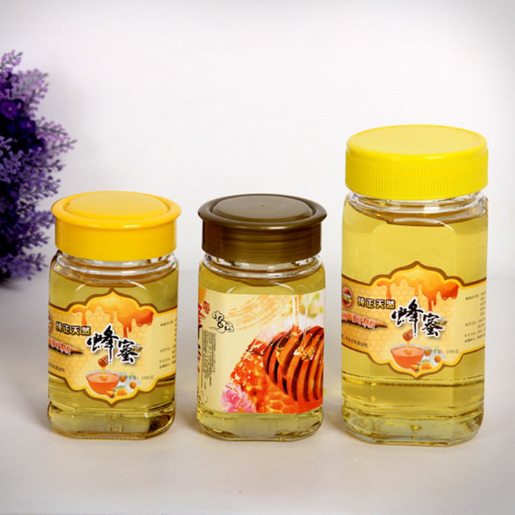 现货供应玻璃蜂蜜瓶 蜂蜜瓶厂家直销500g1斤装玻璃蜂蜜瓶批发