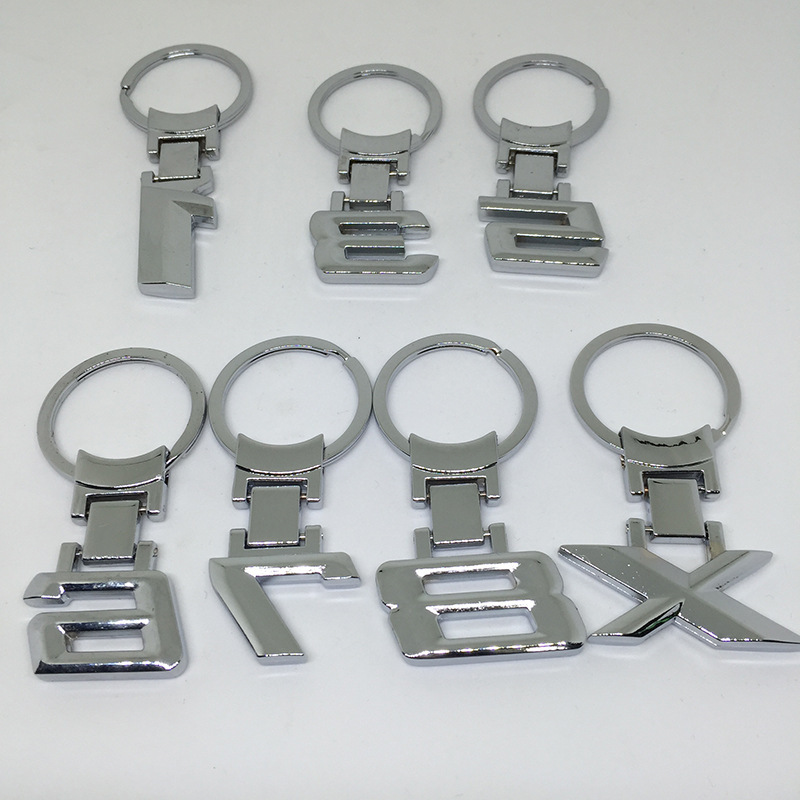 Car logo number 1 3 5 6 7 8 x key ring hollow 4s shop promotional small gift pendant keychain Car logo number 1 3 5 6 7 8 x key ring hollow 4s shop promotional small gift pendant keychain