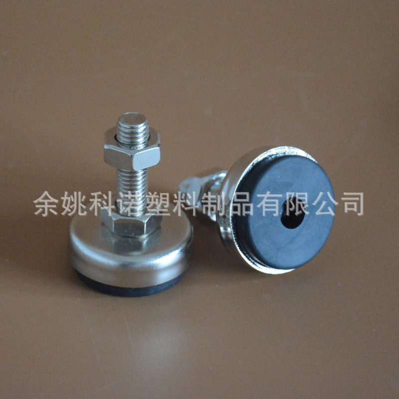 厂家批量供应M10橡胶支撑脚，防滑地脚，镀镍地脚螺钉
